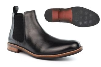 Generic Mens Leather Boots Mens Pull On Boots Size 6 Boys Boot Size 7 Chelsea Boot Real Leather Upper Pull On Sizes 6-12 Black 10 UK