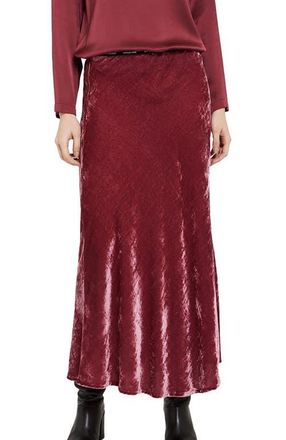 ottod'Ame Soft Velvet Midi Skirt in Pink at Nordstrom, Size 42 It