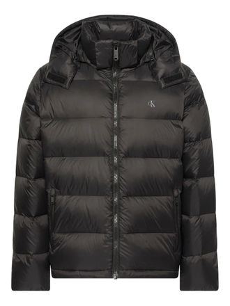 Calvin Klein Jeans hooded jacket - men - Nylon/Polyester/Duck Down/Feather - M - Black