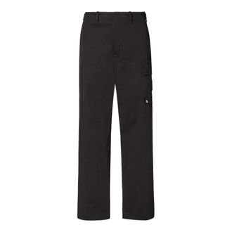 Fendi Broeken, Heren, Zwart, S, New Rich Gabardine Broek