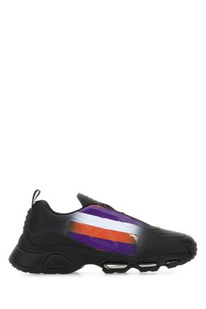 Prada Black Rubber Collision Cross Sneakers