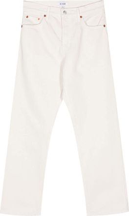 Re/Done Easy straight-leg cropped jeans - women - Cotton - 27 - Neutrals