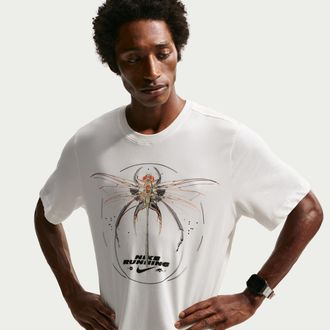 Nike Mens Dri-FIT Running T-Shirt in White | IH4418-133