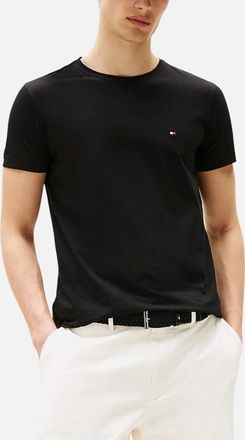 Tommy Hilfiger Mens Tommy Hilfiger Mens T Shirts Crew Neck Tee - Black - Size: 36
