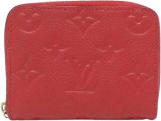 Louis Vuitton Pre-owned Monogram Empreinte Coin Purse - Dames - Vintage Accessoires - Rood - ONE Size - Leer - Vintage