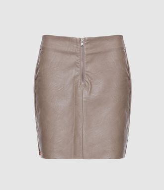 Maevy Jupe Courte Minivegan Taupe