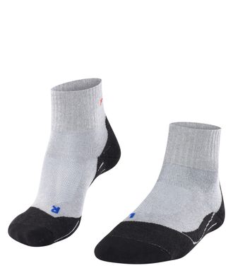 Falke Wandersocken FALKE TK2 Explore Cool Short, Damen, Gr. 35-36, grau (light grau), Materialmix, normal, Socken Wandersocken, hoher Komfort im Mittelgebir