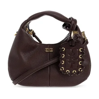 Ganni Handbags, female, Brown, Size: ONE SIZE Hobo Mini