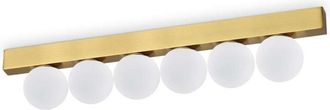 Ideal Lux Ideal Lux - ping pong Plafón Globo 6 Luces Latón 1500Lm 3000K