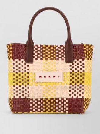 Marni polypropylene tote bag dual top handles