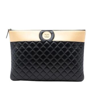 Chanel Pre-owned Clutches, female, Multicolor, Size: ONE SIZE Pre-owned Quilted Clutch
