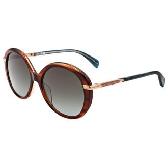Rag & Bone Rag & Bone Womens 56mm Brown Horn Sunglasses