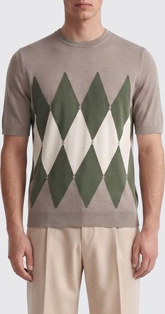 Ballantyne Maglia in cotone e lino a rombi Ballantyne