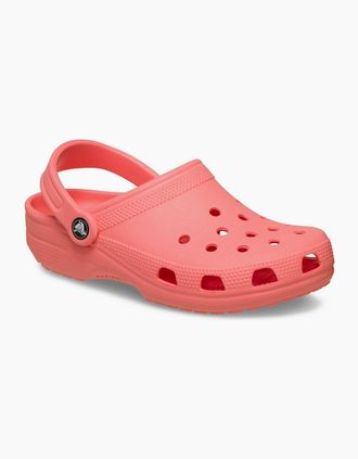 Crocs Womens Crocs Classic Clog Thermoplastic Womens Guava Clogs - Pink - Size: UK 8 / eu 42-43 / us m9w11