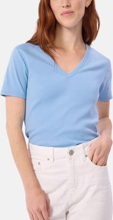 Petit Bateau T-shirt met V-hals en korte mouwen