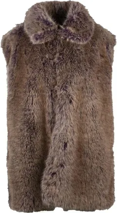 Liu Jo Jassen, Dames, Bruin, XS, Polyester, Smanicato Eco Vest