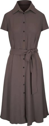 Kiton Chemisier con cintura - Marrone