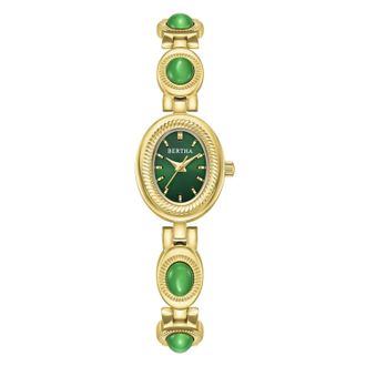 Bertha Sunglasses Rosalie horloge met jade armband