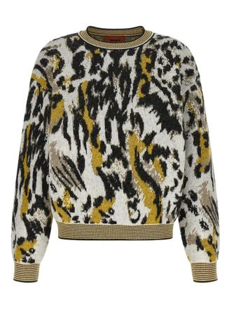 Missoni animalier patterned sweater - women - Alpaca Wool/Wool/Polyamide/Cotton - 38 - Black