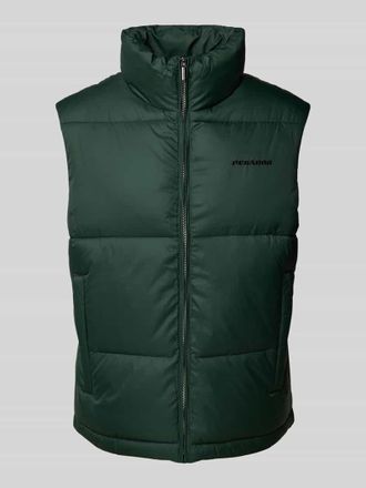 Pegador Steppweste mit Label-Stitching in Dunkelgruen, Gr&ouml;&szlig;e XS
