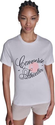 Converse Athletics Script T-Shirt in White 10A at Nordstrom, Size X-Small