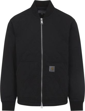 Carhartt Work in Progress Heren Jassen Kleding Zwart Ss 26 - Heren - Vesten met rits - Zwart - S - Katoen - Hoodies & sweatvesten