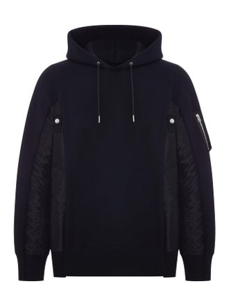 sacai COTTON AND NYLON HOODIE - Sacai - Man