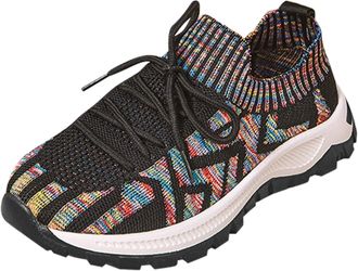 Generic Womens Slip on Running Shoes Lightweight Plantar Fasciitis Trainers for Women Womens Border Lightweight Sports Shoes New Soft Sole Comfortable Knitted