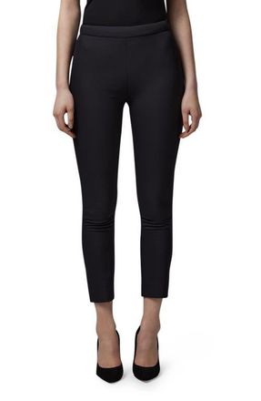 L.k. Bennett Evan Crop Crepe Pants in Black at Nordstrom, Size 14