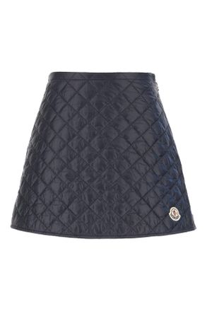 Moncler Midnight Blue Nylon Mini Skirt