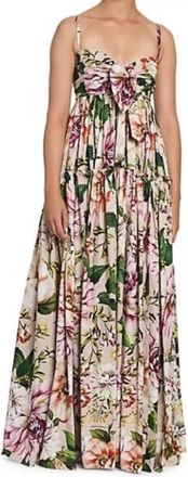Dolce & Gabbana Floral Tiered Maxi Dress Size XL