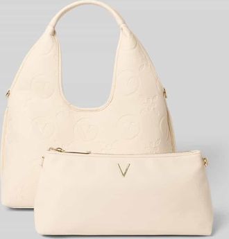 Valentino Handbags Handtasche in Leder-Optik Modell Samba in Ecru, Gr&ouml;&szlig;e 1