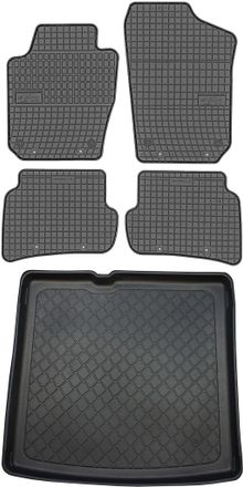 OEM Skoda Fabia Iii Kombi De Enero De 2015 A 2021. Juego De Alfombrillas De Goma Para Coche Y Alfombrilla Para Maletero