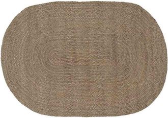 vidaXL Rug Natural and Black 300 x 300 cm Jute vidaXL