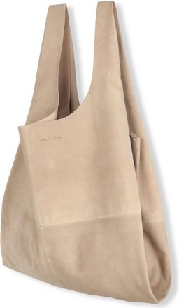 Cortana Extra Grote Shopper Tas - Dames - Shoppers - Beige - ONE Size - Su&egrave;de - Tassen