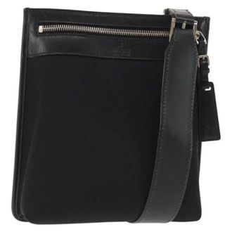 Gucci Vintage, unisex, Zwart, ONE Size, Nylon, Pre-owned Cross Body Bag