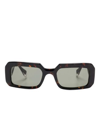 Gigi Studios Camille rectangular-frame sunglasses - Brown