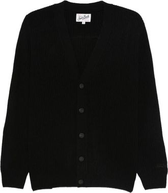 MC2 Saint Barth Herrison Cardigan - Heren - Vesten - Zwart - XL - Wol - Truien & Vesten