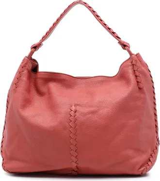 Bottega Veneta Pre-owned Bottega Veneta Large Intrecciato Trimmed Washed Cervo Deerskin Hobo Ladies UP6X07WCERZI7B65