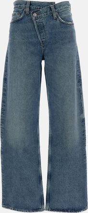 A Gold E Arc Criss Cross Jeans