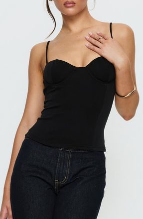 Princess Polly Anataza Underwire Camisole in Black at Nordstrom, Size 12