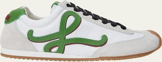 Loewe Mens Ballet Runner 2.0 Nylon and Calfskin Sneakers