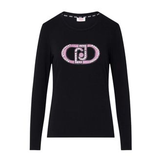 Liu Jo Dames, Tops, Zwart, Maat: XS Katoen
