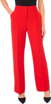 Halogen High Waist Straight Leg Pants in Classic Cherry at Nordstrom Rack, Size 10