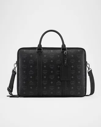 MCM Mens Klassik Large Visetos Tote Bag