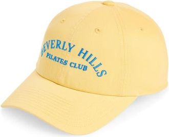American Needle Beverly Hills Pilates Club Cotton Twill Baseball Cap in Butter at Nordstrom
