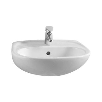 Vitra Normus Lavabo Mural Blanco En Cer&aacute;mica 505x410 Mm