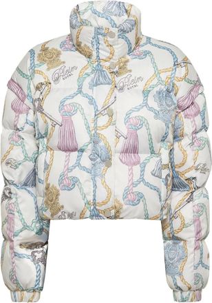 Philipp Plein Piumino con stampa - Toni neutri