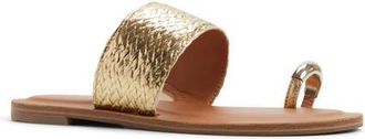 Aldo Beachwalk Slide Sandal in Gold at Nordstrom, Size 6.5