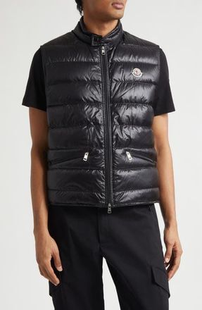 Moncler Gui Down Puffer Vest in Black at Nordstrom, Size 3